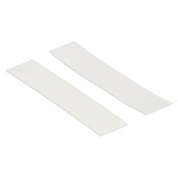 Kowo kunststof raster glasblokjes (100x) - 22x1mm - wit - thumbnail