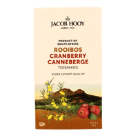 Jacob Hooy Rooibosthee cranberry 40 Zakjes - thumbnail