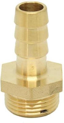 Messing slangtule - 10mm x 1/4 - buitendraad