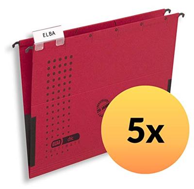 Elba Hangmap chic ULTIMATE DIN A4 Rood 5 stuks/pak 100560145 5 stuk(s)