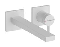 Hansgrohe Tecturis E Eéngreeps wastafelkraan inbouw voor wandmontage met uitloop 22,5 cm, mat wit - thumbnail