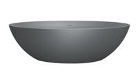 Vrijstaand bad Best Design New Stone Lava 180x85x52cm Solid Surface Grijs - thumbnail