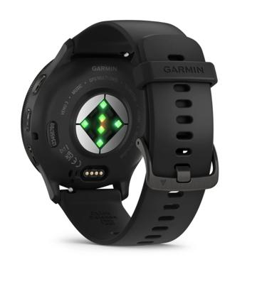 Garmin Venu 3, Smartwatch, Sporthorloge, AMOLED-Scherm, 14 dagen batterij, Spraakassistent, Muziek, Garmin Pay, Slaapcoaching, Zwart