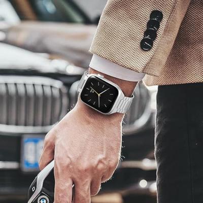 Magnetische stalen band - Zeer sterke magneet - Zilver - Geschikt voor Apple Watch 44mm / 45mm / 46mm / 49mm Magnetische stalen band - Zeer sterke magneet - Zilver - Geschikt voor Apple Watch 44mm / 45mm / 46mm / 49mm