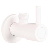 Differnz hoekstopkraan 1/2 x 3/8 mat wit - thumbnail