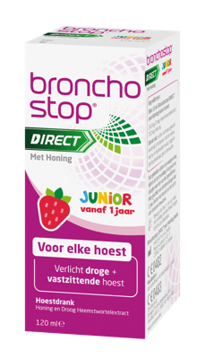 Bronchostop Direct met Honing Junior Hoestdrank