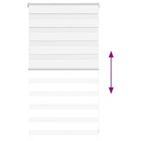 Zebra Blind 80x100 cm stofbreedte 75,9 cm polyester wit - thumbnail