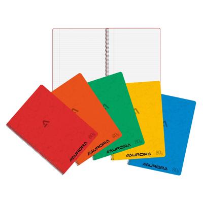 Schrift aurora a4 lijn 120pag 80gr assorti Schrift aurora a4 lijn 120pag 80gr assorti