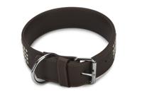 Beeztees vintage - halsband hond - bruin - 70 cm x 50 mm - thumbnail