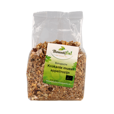Granola appel rozijn muesli bio 500 Gram