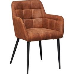 Livingfurn Eetkamerstoel Bronco Cognac 85 x 62 x 64 Livingfurn Eetkamerstoel Bronco Cognac 85 x 62 x 64