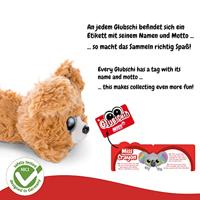 Nici glubschis pluchen knuffel liggende hond lollidog, 15cm - thumbnail