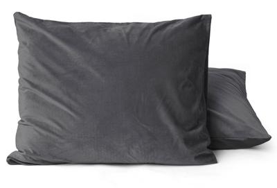 Sleeptime Velvet 2 in 1 kussenslopen Antraciet 60 x 70 cm