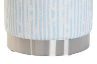 Voetensteun DKD Home Decor Blauw Wit Metaal Strepen Mediterrane 34 x 34 x 40 cm - thumbnail