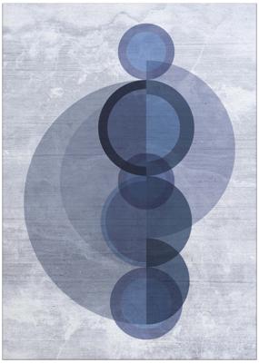 Jackie And The Fish - Vloerkleed Dancer Arara Blue Rond (outlet) - Rond 200 cm