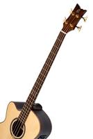 Ortega STRIPSU.ACB-L The Private Room Natural linkshandige E/A bas met gigbag en strap - thumbnail