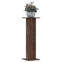 Plantenstandaards 2 st 30x30x95 cm bewerkt hout bruin eiken - thumbnail