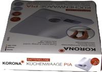 Korona Pia Keukenweegschaal Digitaal Digitaal Weegbereik (max.)=5 kg Wit 230 x 190 x 20 - thumbnail