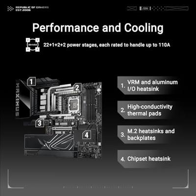 Moederbord Asus MAXIMUS Z890 HERO LGA 1851 - thumbnail