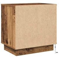 Nachtkastje met 2 pcs Oud Hout 50 x 34.5 x 50 cm. Bewerkt hout - thumbnail