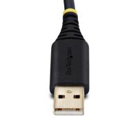 USB-kabel Startech 1P3FFCB-USB-SERIAL Zwart 1 m - thumbnail