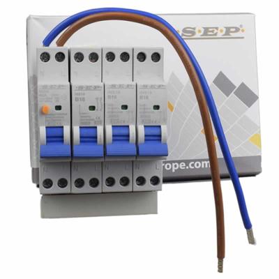 SEP combiset aardlekschakelaar 2 polig 40A 3 groepen B16A 230V