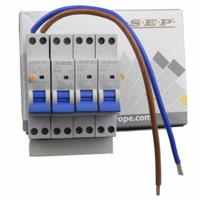 SEP combiset aardlekschakelaar 2 polig 40A 3 groepen B16A 230V - thumbnail