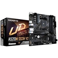 GIGABYTE A520M DS3H V2 moederbord Socket AM4 micro ATX - thumbnail