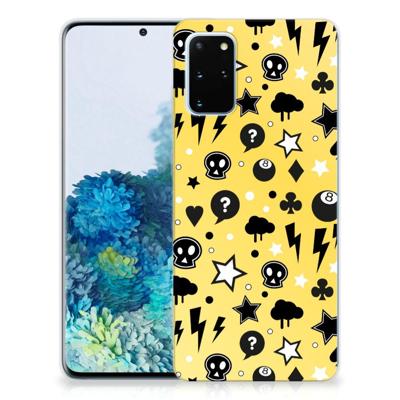 Silicone Back Case Samsung Galaxy S20 Plus Punk Geel Silicone Back Case Samsung Galaxy S20 Plus Punk Geel