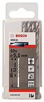 Bosch Accessoires Metaalboren HSS-G, Standard 5,1 x 52 x 86 mm 10st - 2608585491 - thumbnail