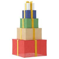 VidaXL Kerstdecoratie geschenkdoos 250 led&apos;s warm wit - thumbnail