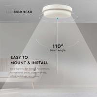 V-TAC VT-8095 LED Ronde Plafondlamp - Lampvoet - IP54 - 12W - 1160 Lumen - 6500K - thumbnail