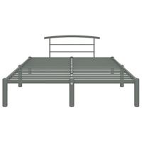 Bedframe metaal grijs 140x200 cm - thumbnail