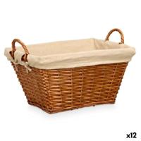 Veelzijdige mand Kipit Natuurlijk Polyester Katoen vlechtwerk (12 Stuks) - thumbnail