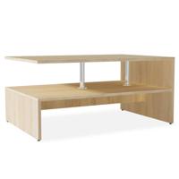 VidaXL Salontafel 90x59x42 cm bewerkt hout eikenkleurig - thumbnail
