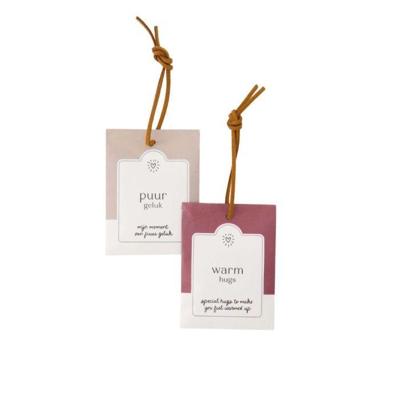 Zusss Set Van 2 Geurzakjes Puur Geluk Warm Hugs Zand/donkerrood