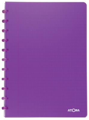 Atoma Trendy schrift, ft A4, 144 bladzijden, commercieel geruit, transparant paars