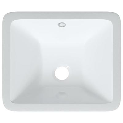 VidaXL Wastafel rechthoekig 36,5x32x15,5 cm keramiek wit