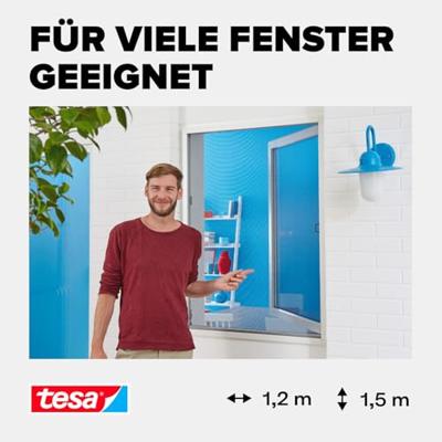 tesa ALU COMFORT 55194-00002-00 Vliegenhor (b x h) 1000 mm x 1200 mm Wit 1 stuk(s) tesa ALU COMFORT 55194-00002-00 Vliegenhor (b x h) 1000 mm x 1200 mm Wit 1 stuk(s)