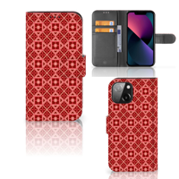 iPhone 13 Mini | Telefoon Hoesje | Batik Rood - thumbnail