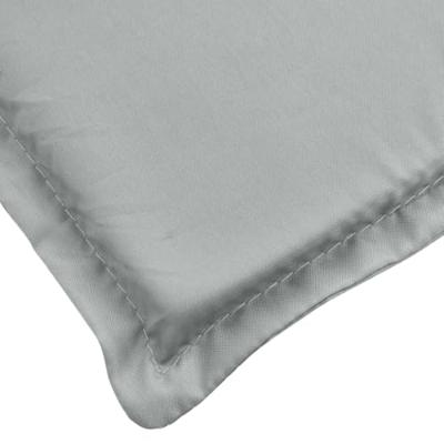 VidaXL Ligbedkussen 200x60x4 cm stof gemêleerd lichtgrijs