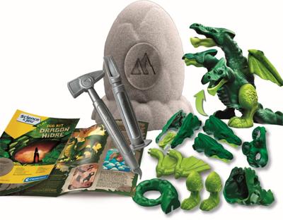 Clementoni - Sciences and Play - Legendary Egg - Dragon heeft drie hoofden
