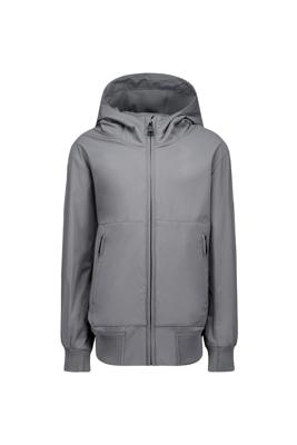 Hooded Four Way Stretch Jacket Pewter