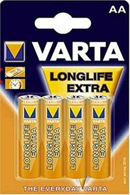 Varta Longlife AA batterij (penlite) Alkaline 2800 mAh 1.5 V 4 stuk(s) Varta Longlife AA batterij (penlite) Alkaline 2800 mAh 1.5 V 4 stuk(s)