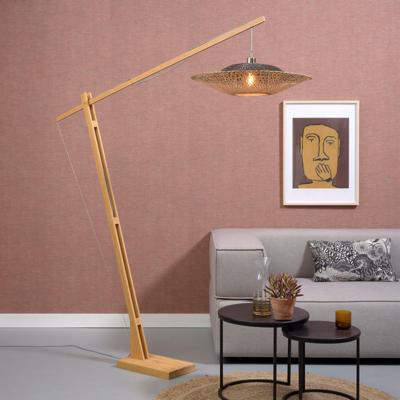 GOOD&MOJO Vloerlamp 'Kalimantan' Bamboe, 207cm, kleur Naturel