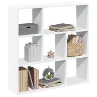 Kamerscherm / boekenkast 102x29x103,5 cm bewerkt hout wit - thumbnail