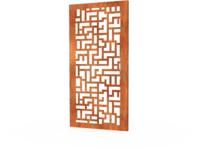 Gerofence Cortenstaal Corten Maze Schutting 100 x 0,5 x 180 cm Geroba - Geroba - thumbnail
