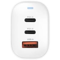 VOLTCRAFT UC-3ACX004 Reislader 65 W 1x USB-A, 2x USB-C USB PD Wit GaN, Met adapter voor Europa, Met adapter voor Verenigd Koninkrijk, Met adapter voor - thumbnail