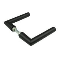 AMI deurkrukken 374 Haaks L-model - deurdikte 38/42mm - zwart - 739050 - thumbnail