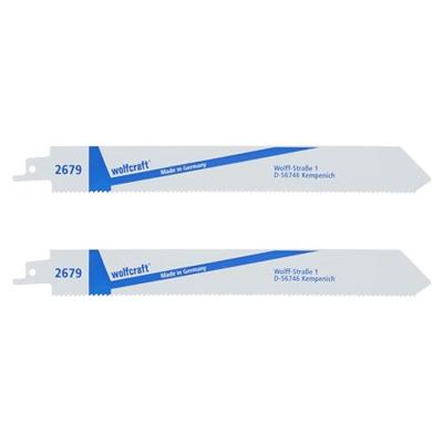 Wolfcraft Sabelzaagbladen | BiM | 220mm | 2 stuks - 2679000 Wolfcraft Sabelzaagbladen | BiM | 220mm | 2 stuks - 2679000